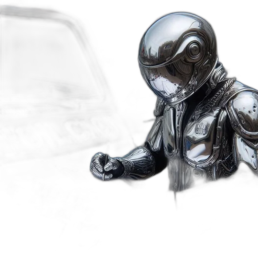 robot, car, mask, concept art transparent PNG cut-out