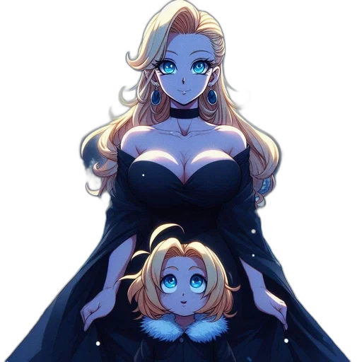 dress, crown, concept art, anime transparent PNG cut-out