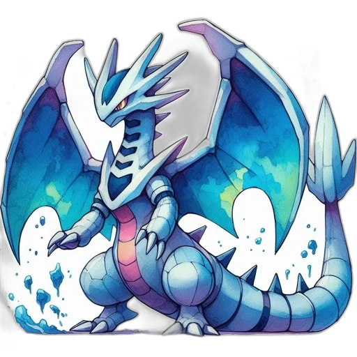 dragon, creature, staff, animal transparent PNG cut-out