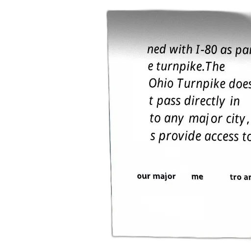 red, sign, ohio, turnpike transparent PNG cut-out