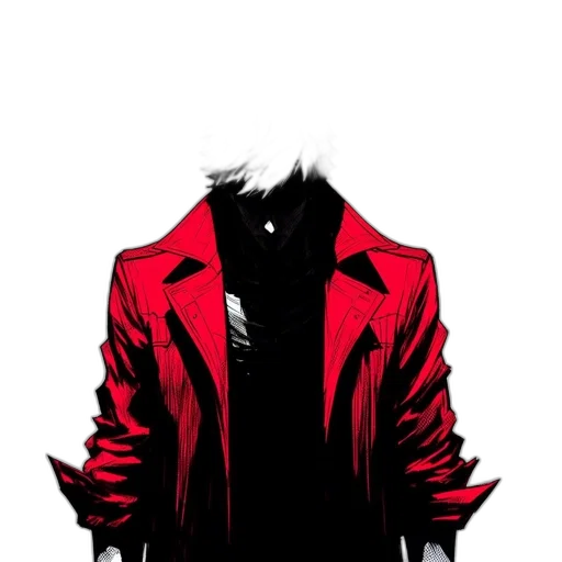 jacket, mask, face, comic book art transparent PNG cut-out