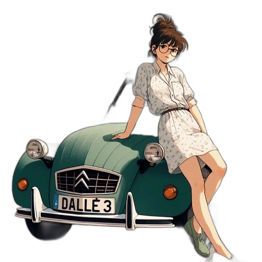 car, dress, concept art, anime transparent PNG cut-out