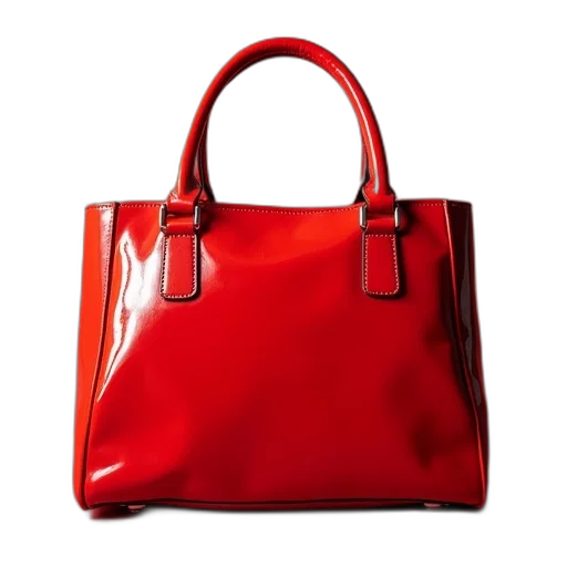 photorealistic, 3d render, red, patent transparent PNG cut-out