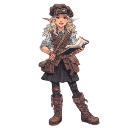 staff, hat, concept art, fantasy art transparent PNG cut-out