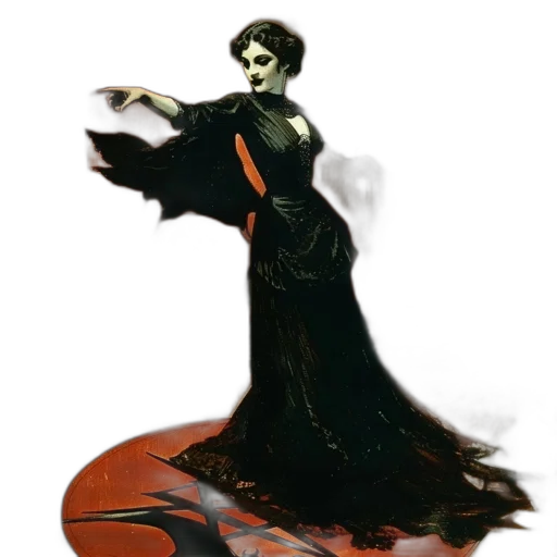 dress, staff, mask, concept art transparent PNG cut-out