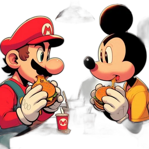 food, concept art, pixel art, 3d render transparent PNG cut-out