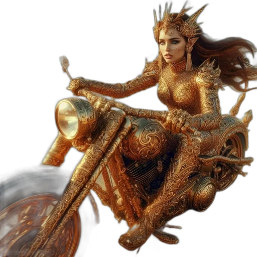 dragon, creature, jewelry, hair transparent PNG cut-out