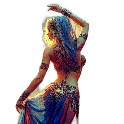 dress, hair, fantasy art, concept art transparent PNG cut-out
