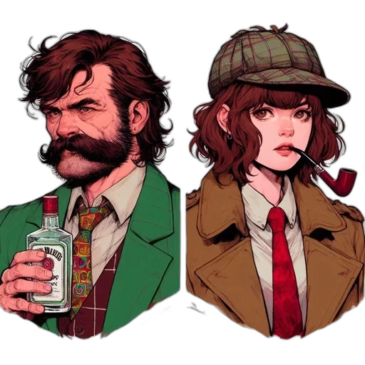 jacket, comic book art, concept art, pixel art transparent PNG cut-out
