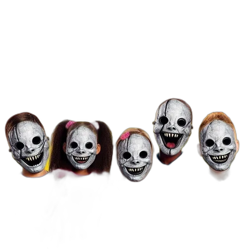 mask, jewelry, 3d render, group transparent PNG cut-out