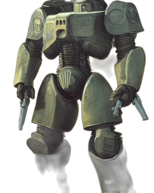 robot, weapon, concept art, fantasy art transparent PNG cut-out