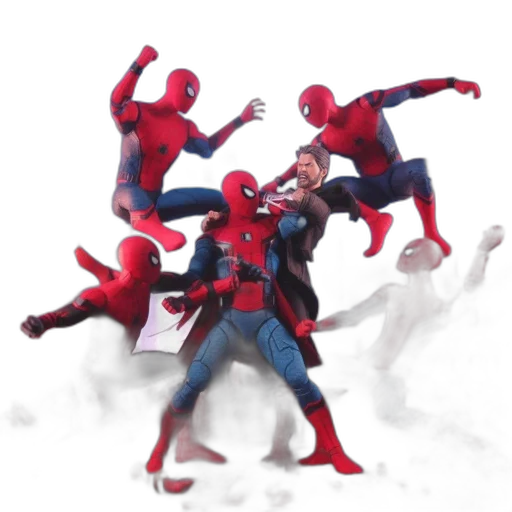 mask, concept art, 3d render, comic book art transparent PNG cut-out
