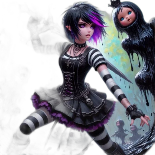 concept art, fantasy art, comic book art, anime transparent PNG cut-out