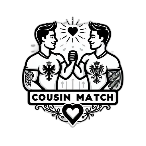 two, male, relatives, distinguishable transparent PNG cut-out