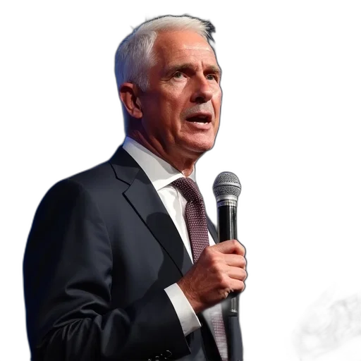 staff, mike, pence, speaks transparent PNG cut-out