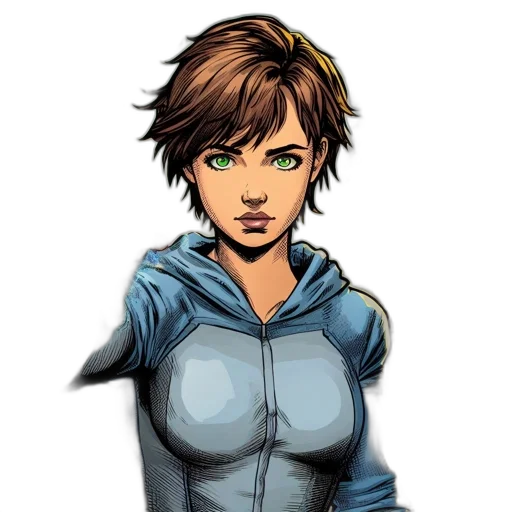 jacket, comic book art, concept art, cartoon transparent PNG cut-out