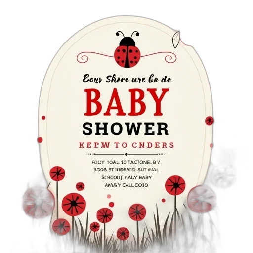 lady, bug, baby, shower transparent PNG cut-out