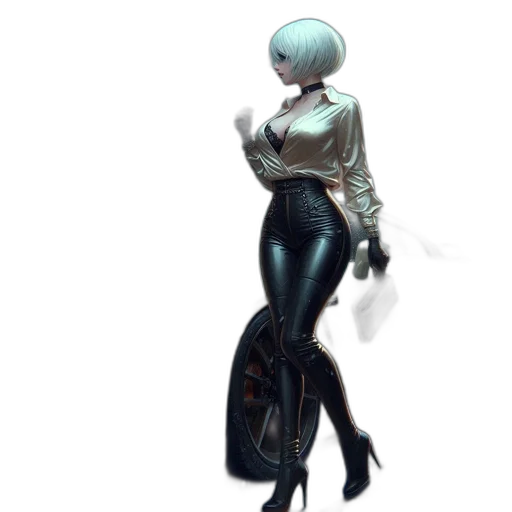 dress, staff, jacket, robot transparent PNG cut-out