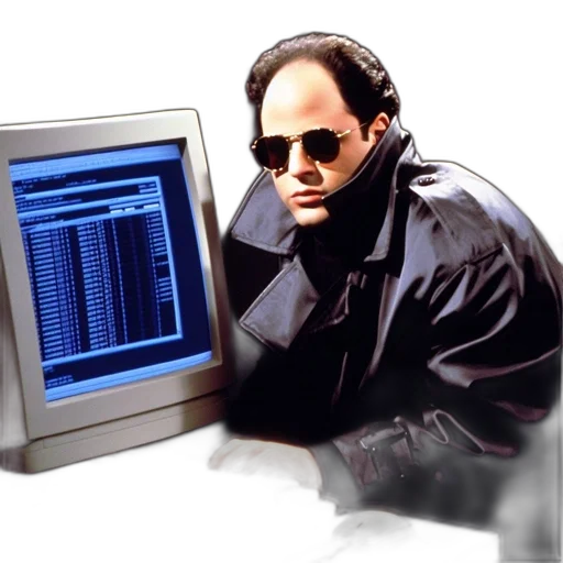 jacket, robot, vaporwave, cyberpunk transparent PNG cut-out
