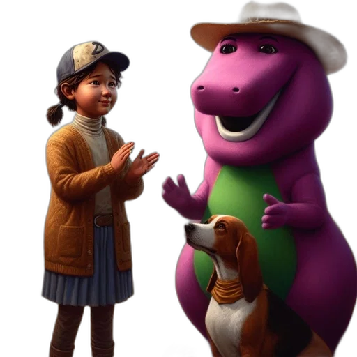 hat, animal, concept art, 3d render transparent PNG cut-out