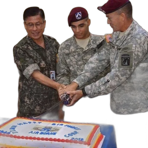 staff, three, men, military transparent PNG cut-out