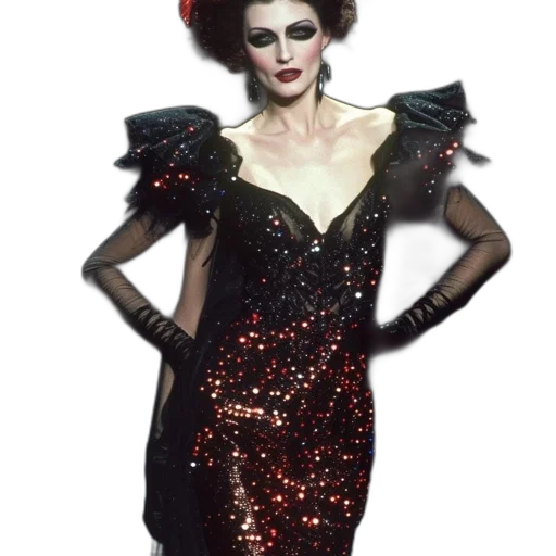 dress, crown, model, glamorous transparent PNG cut-out