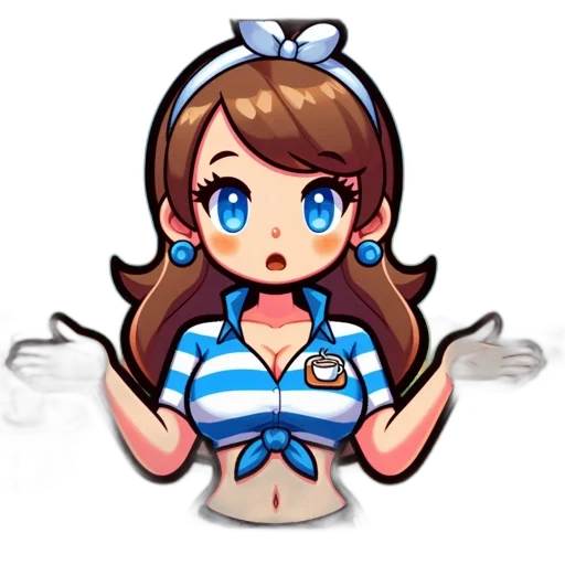 staff, dress, pixel art, cartoon transparent PNG cut-out