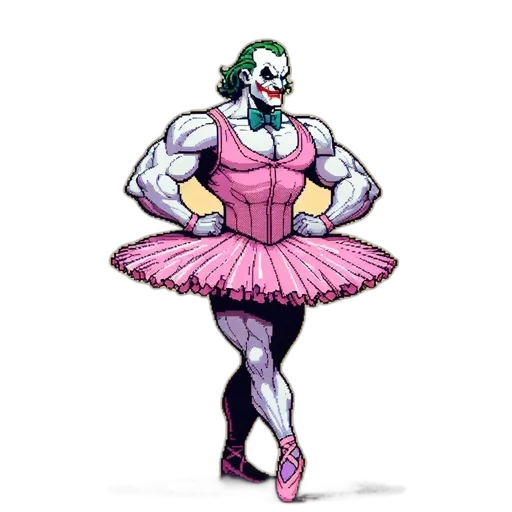 dress, concept art, comic book art, pixel art transparent PNG cut-out