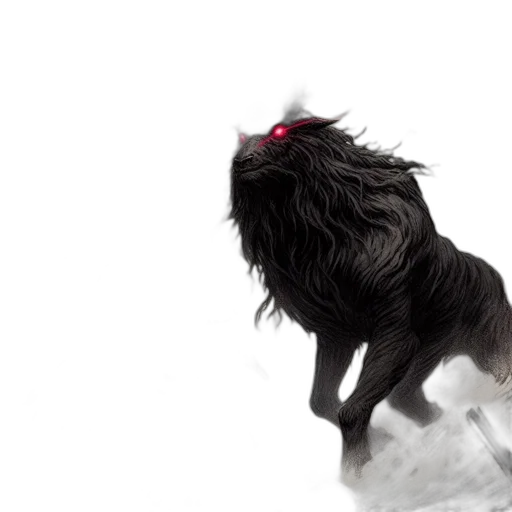 animal, creature, dragon, hair transparent PNG cut-out