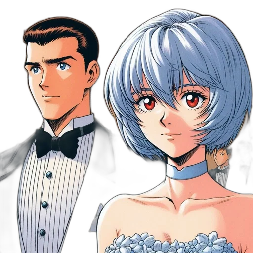 dress, anime, concept art, cartoon transparent PNG cut-out