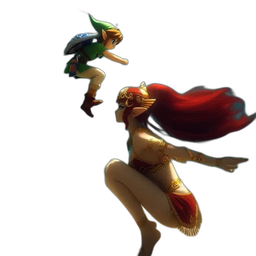 concept art, fantasy art, 3d render, pixel art transparent PNG cut-out