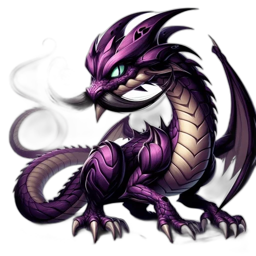 dragon, staff, creature, concept art transparent PNG cut-out