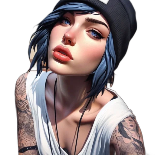 hat, face, jewelry, dress transparent PNG cut-out