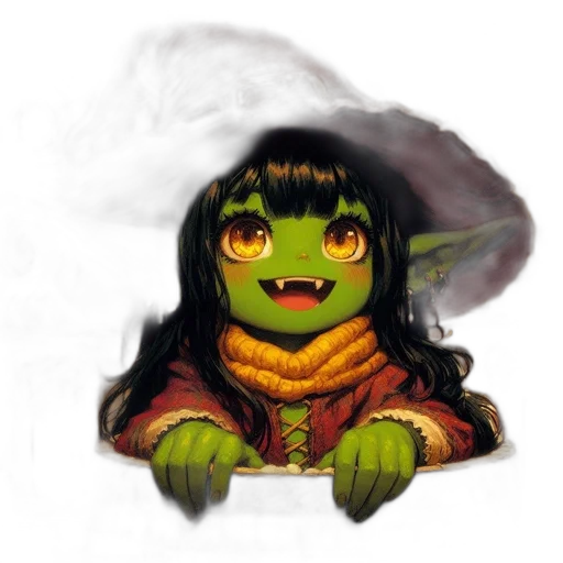 dragon, staff, creature, mask transparent PNG cut-out