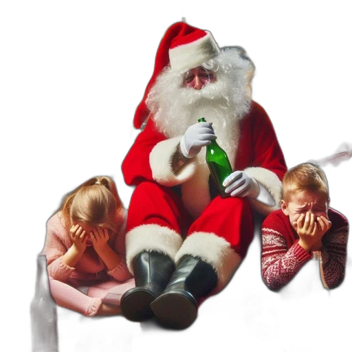 photorealistic, festive, scene, shows transparent PNG cut-out