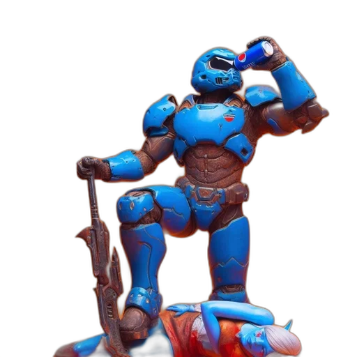 robot, weapon, staff, concept art transparent PNG cut-out