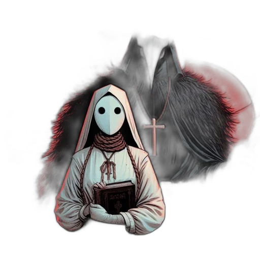 mask, creature, staff, animal transparent PNG cut-out