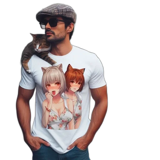 hat, anime, 3d render, photorealistic transparent PNG cut-out