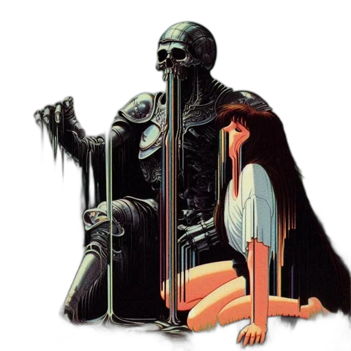 robot, sword, staff, weapon transparent PNG cut-out