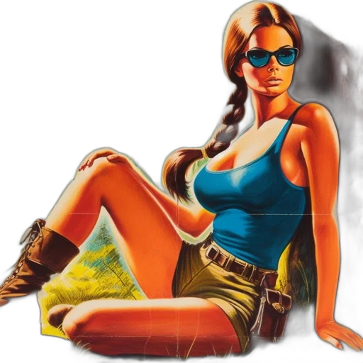 comic book art, concept art, fantasy art, photorealistic transparent PNG cut-out