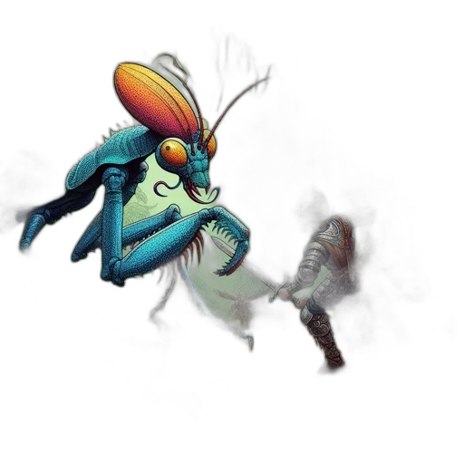 creature, dragon, staff, animal transparent PNG cut-out
