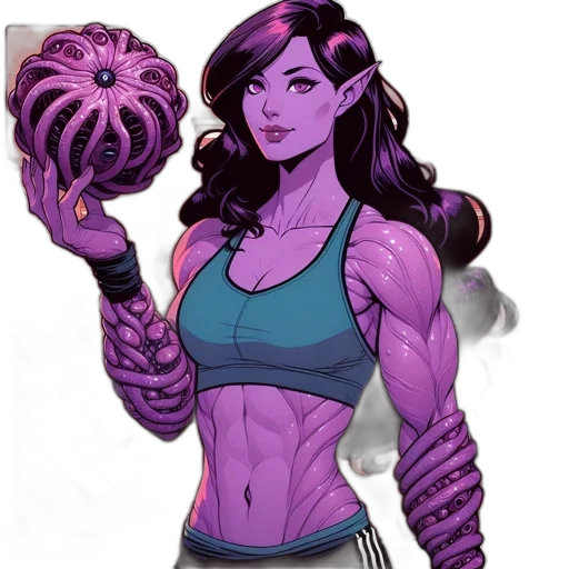 comic book art, concept art, fantasy art, cartoon transparent PNG cut-out