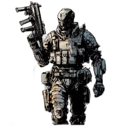 weapon, robot, concept art, comic book art transparent PNG cut-out