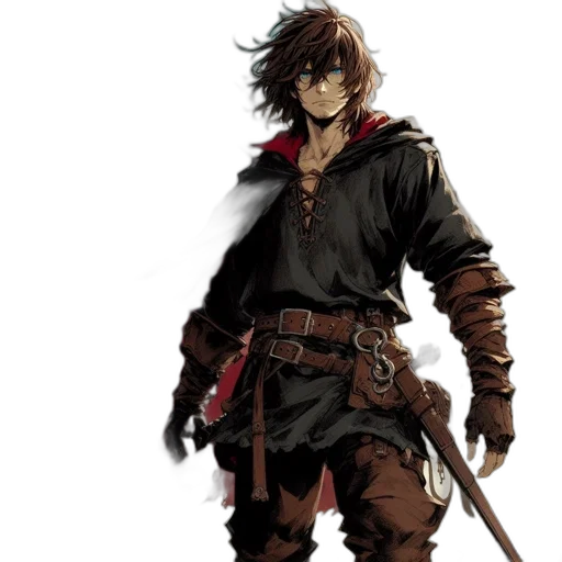 sword, weapon, jacket, concept art transparent PNG cut-out