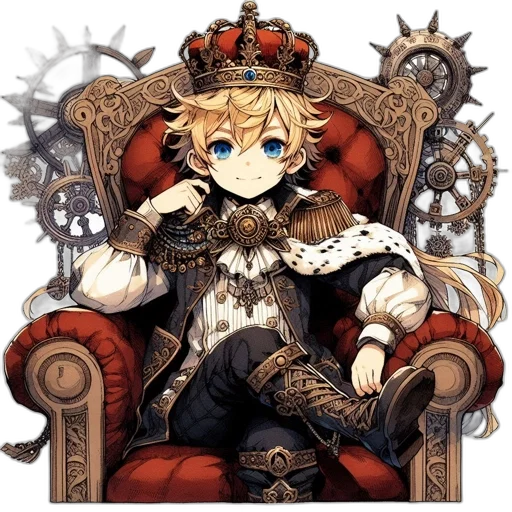 crown, staff, dragon, furniture transparent PNG cut-out