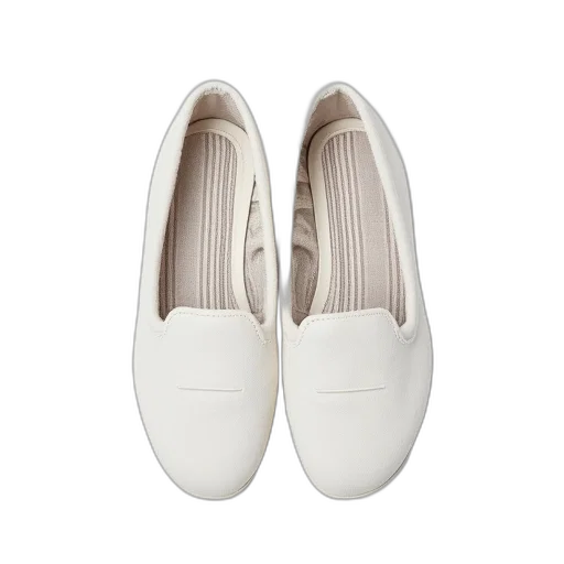 shoes, pair, white, slippers transparent PNG cut-out