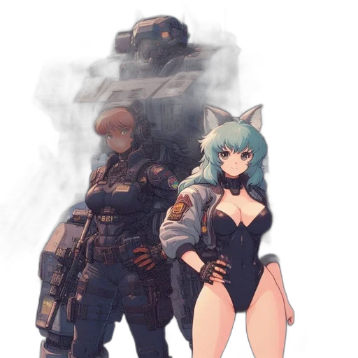 weapon, robot, mask, staff transparent PNG cut-out