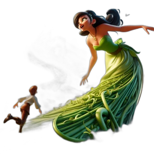 dress, concept art, fantasy art, 3d render transparent PNG cut-out