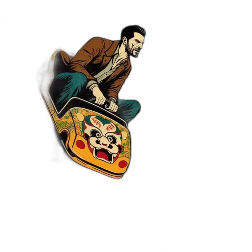 jacket, comic book art, cartoon, concept art transparent PNG cut-out