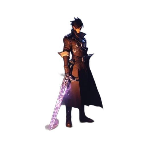 sword, staff, weapon, dragon transparent PNG cut-out